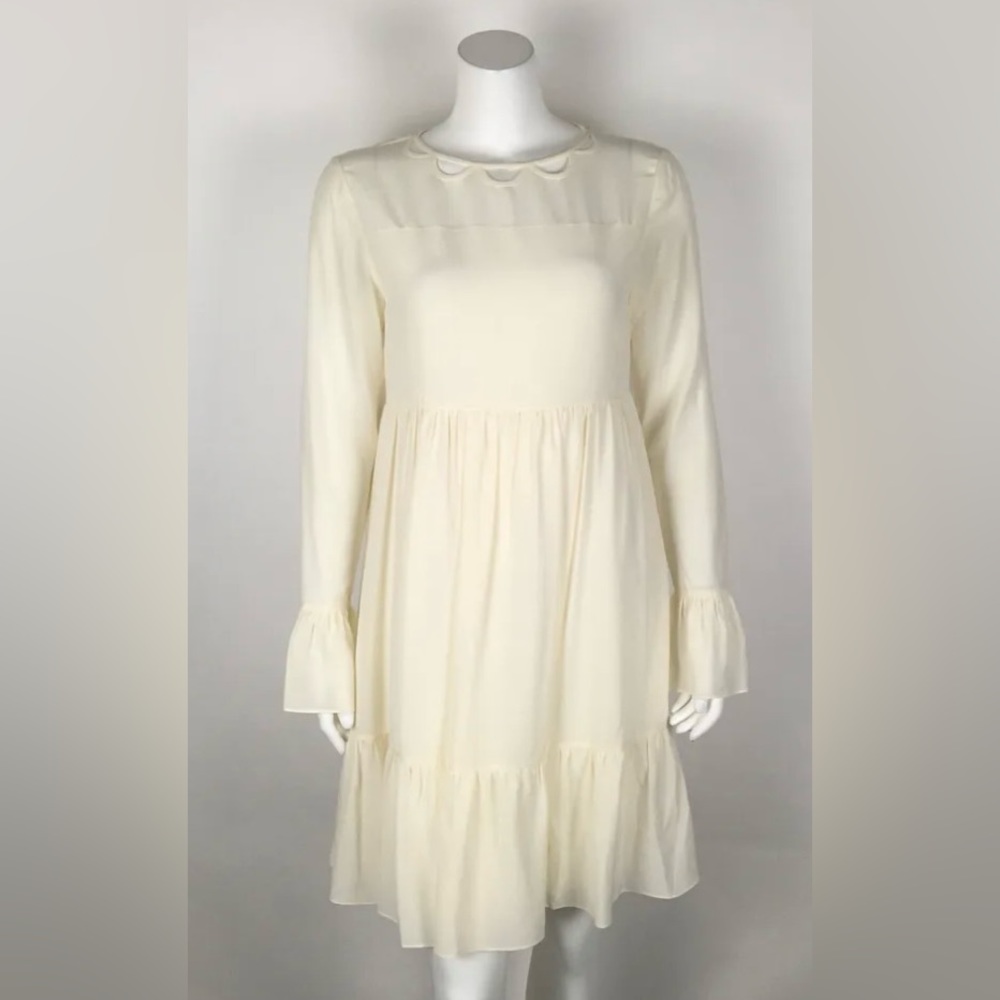Thakoon 100% Silk Ivory Ruffled Dress NWT Sz. 6